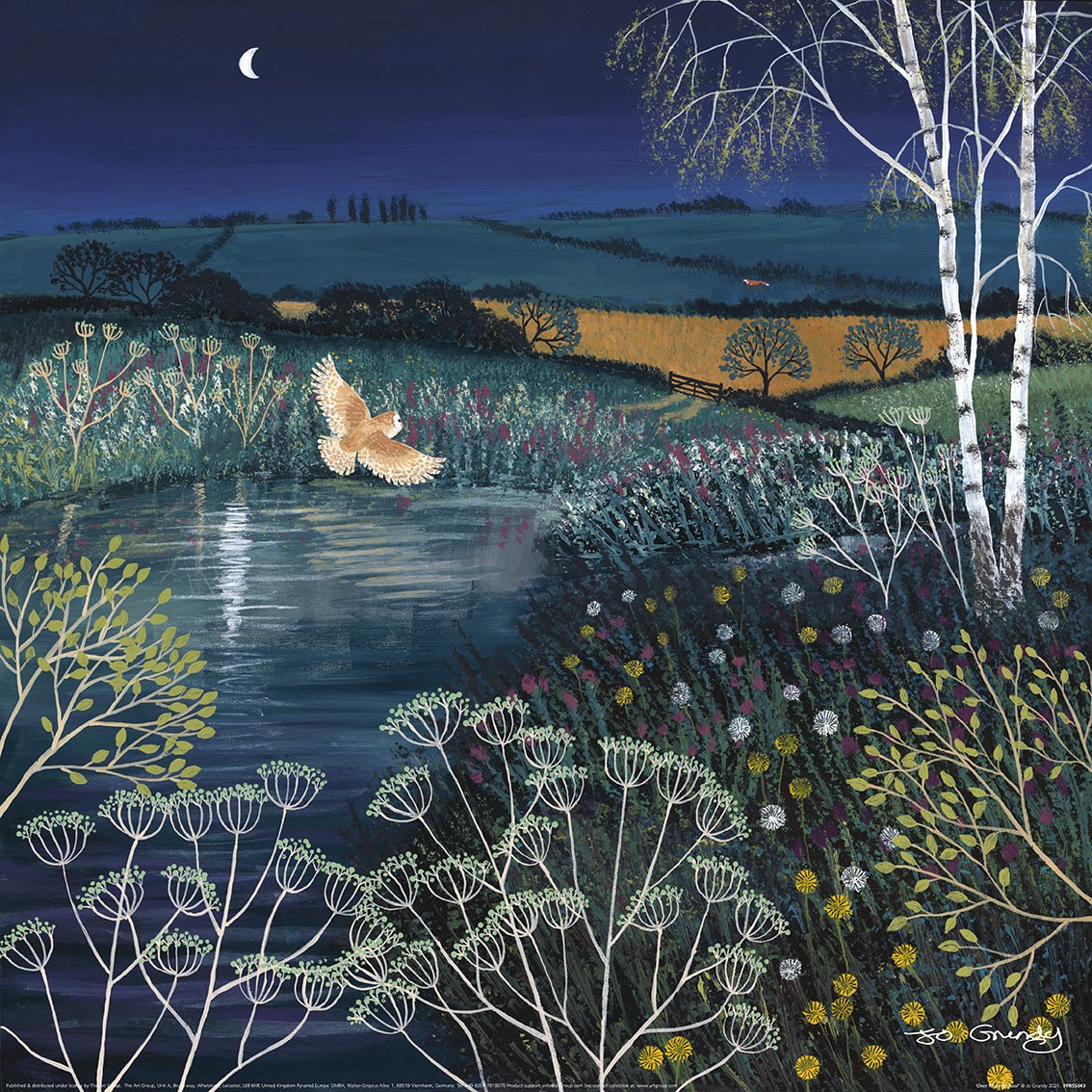 Over Moonlight Pool - Jo Grundy